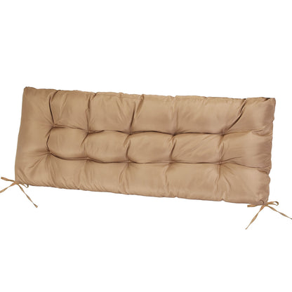 Bench Seat Cushion For Indoor Outdoor Furniture Non Slip Long Chair Cushion with Ties Strap Waterproof Swing Cushion 51.18x19.68IN For Garden Patio Ba