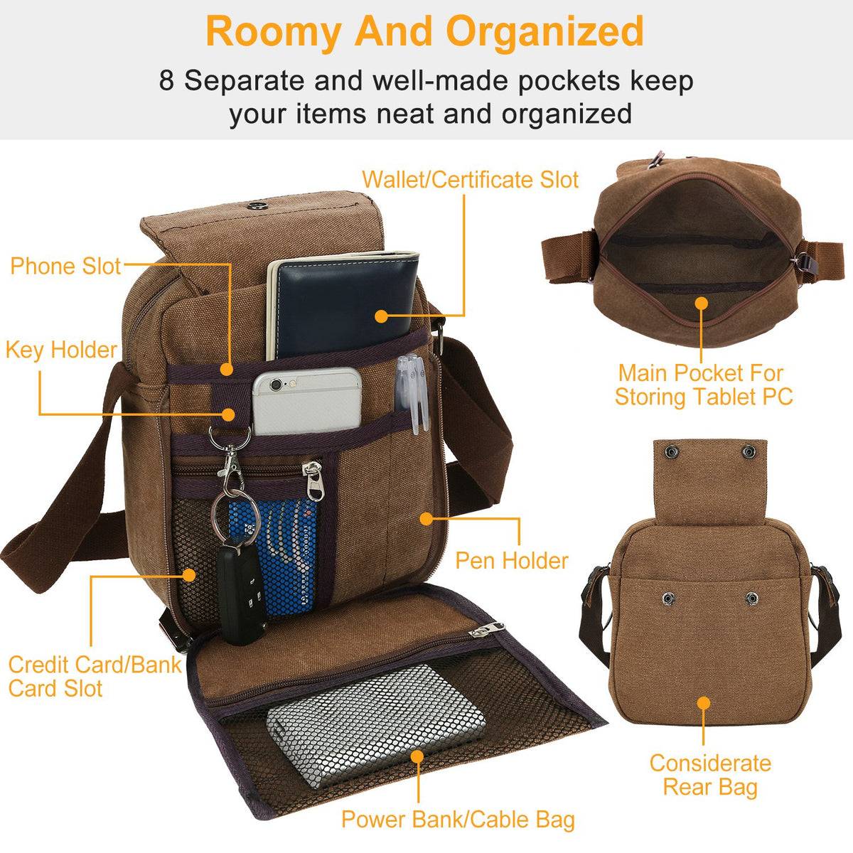 Unisex Crossbody Bags Shoulder Bag