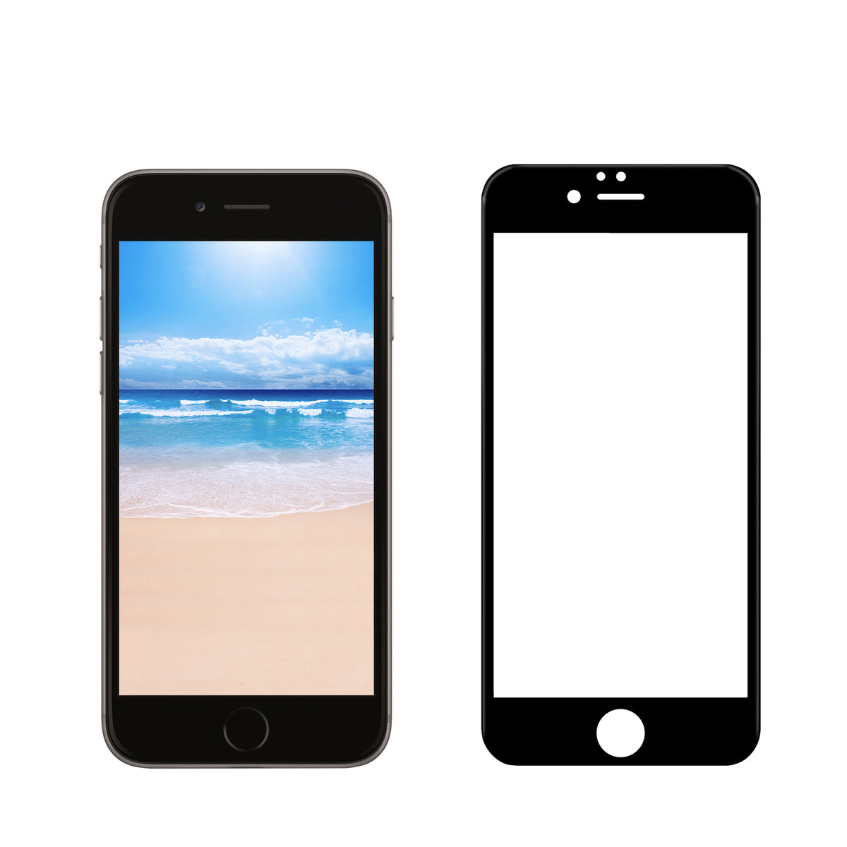 Tempered Glass Screen Protector for iPhone 6 - 3D Curved