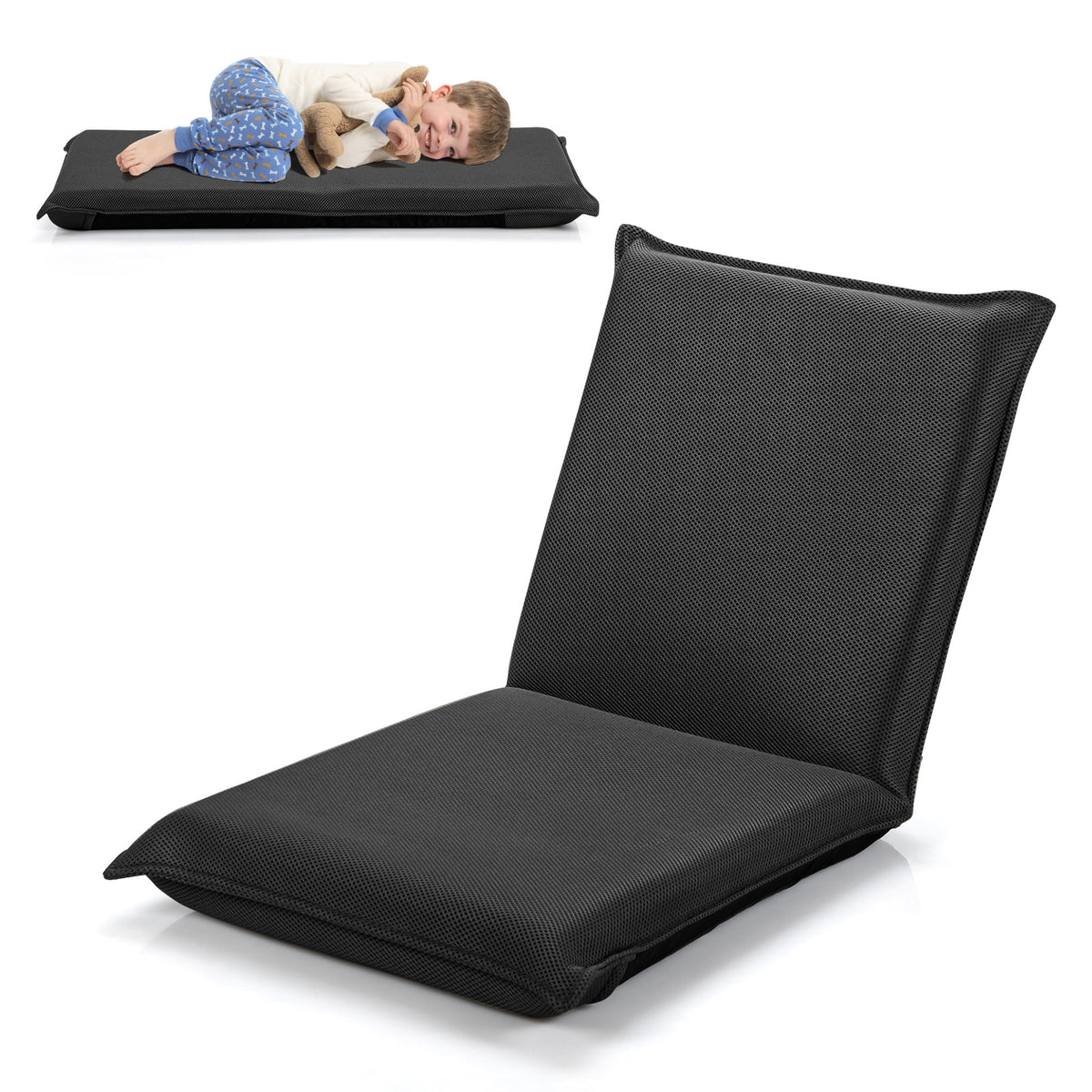 Adjustable Floor Chair with 6 Reclining Positions