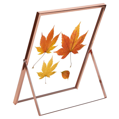 Rose Gold Metal Picture Frame Set 5x7 & 8x10 Vertical