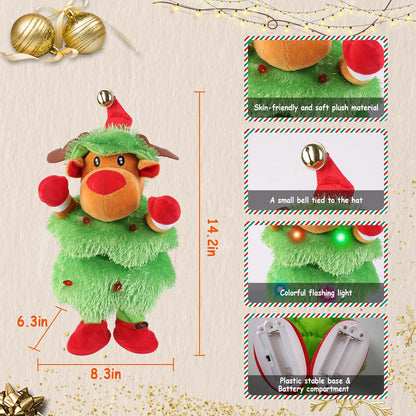 Dancing Singing Plush Toy with Mimicking & Light-Up Features
