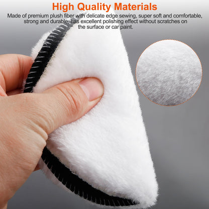 6" Buffing Polishing Pads Set with M14 Drill Adapter - 5 Piece