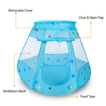 Kids Pop Up Play Tent - Princess Castle for Indoor & Outdoor
