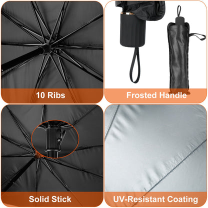 Foldable Car Windshield Sun Shade Umbrella 51x31 Inch