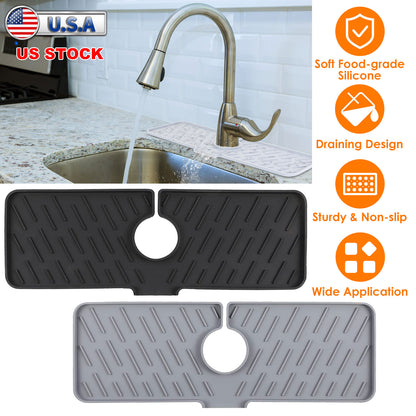 Silicone Faucet Mat for Kitchen Sink Splash Guard