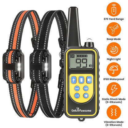 Dog Training Collar Receiver with Adjustable Belt IP67 Waterproof
