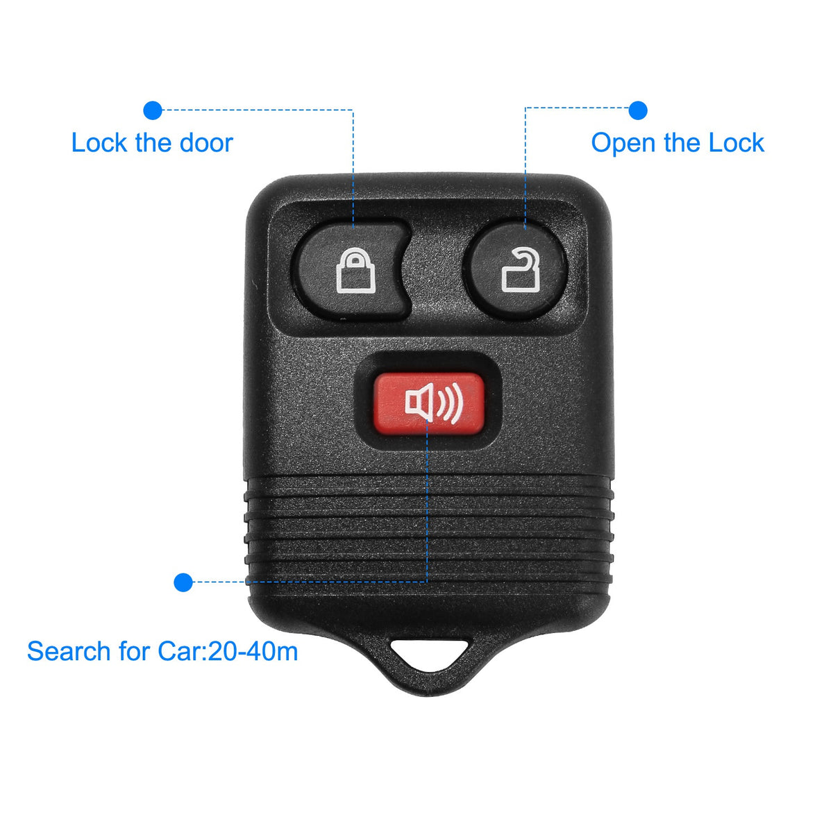 Keyless Entry Remote Key Fob for 1999-2007 Ford F-150 (2-Pack)