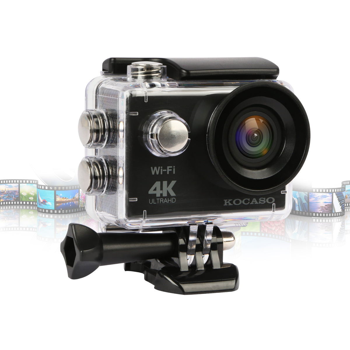 4K Action Camera with 170° Wide Angle Lens and WiFi
