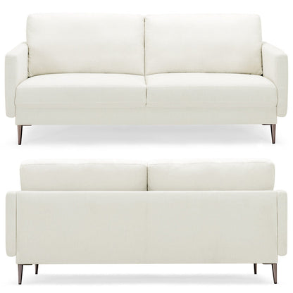 Modern Loveseat with Comfy Backrest Cushions