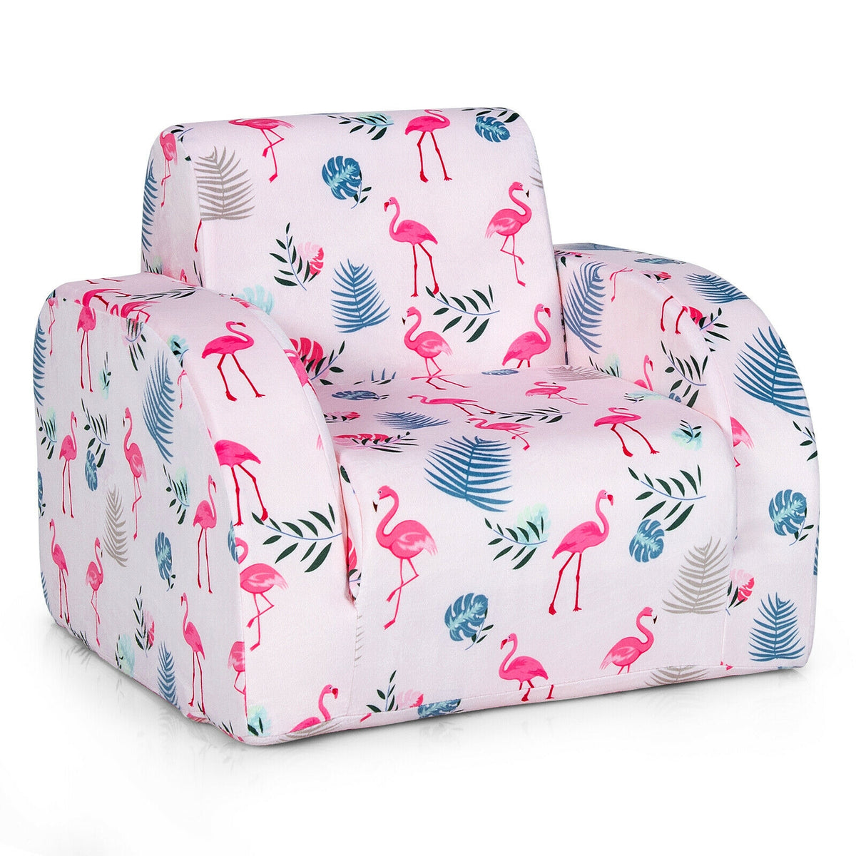 Kids Convertible Sofa Bed 3-in-1 Flip-Out Chair Lounger