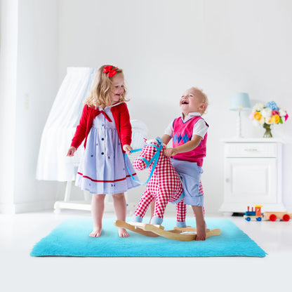 Shaggy Area Rug 4' x 2.6' Anti-Slip Soft Polyester Floor Mat