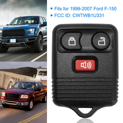 Keyless Entry Remote Key Fob for 1999-2007 Ford F-150 (2-Pack)