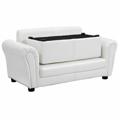 Kids Double Sofa with Ottoman