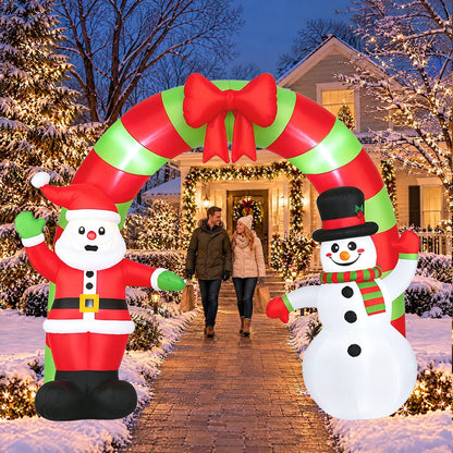 10 FT Christmas Inflatable Archway Outdoor Decoration for Holiday Decor