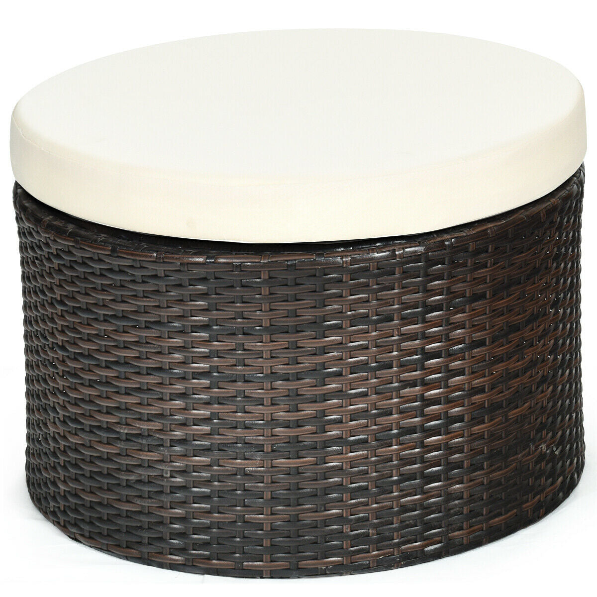Patio Round Daybed Rattan Furniture Sets with Canopy