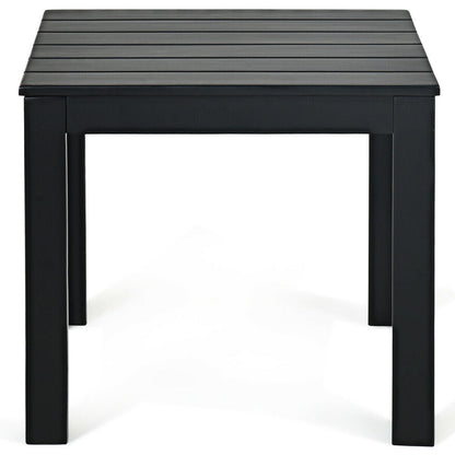 Wooden Square Patio Coffee Bistro Table