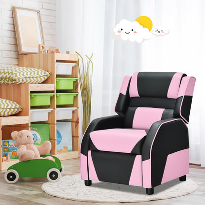 Kids Gaming Recliner with Headrest and Footrest