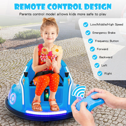 12V Electric Ride On Car with Remote Control and Flashing LED Lights