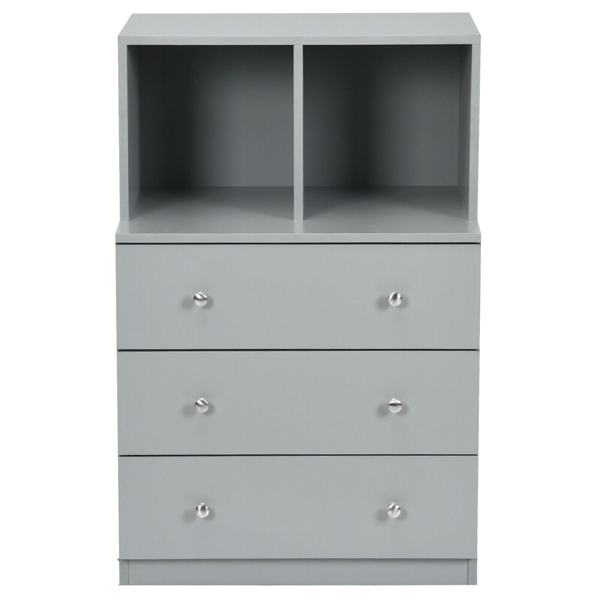 3 Drawer Dresser with Cubbies Storage Chest for Bedroom