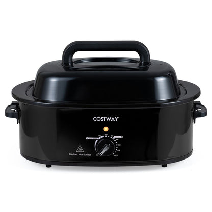 1450W 8 QT Electric Roaster Featuring Self-Basting Lid Holds up to 13.2 LBS Turkey