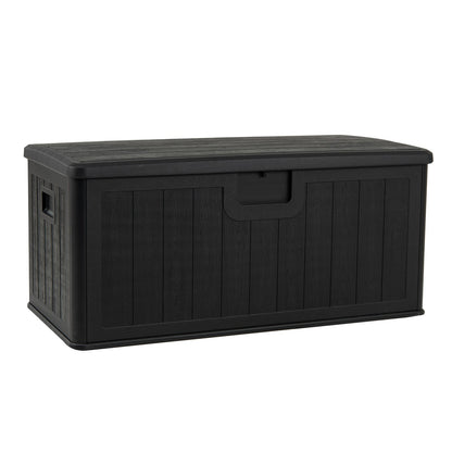 100 Gallon Large Deck Box with Lockable Lid for Patio