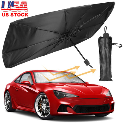Foldable Car Windshield Sun Shade Umbrella 51x31 Inch