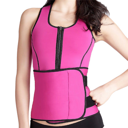 Waist Trainer Vest for Women with Zipper Closure