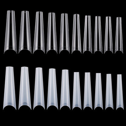 500Pcs DIY False Nail Tips C Curve
