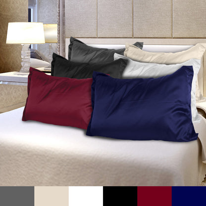 Satin King Pillowcase Set of 2 - Silky Smooth Hair & Skin Care