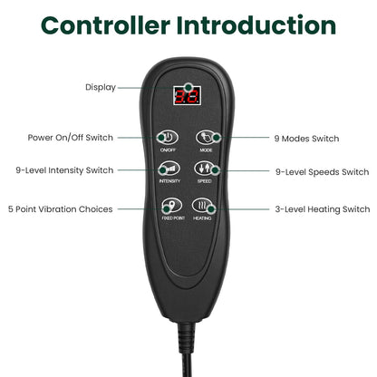 Full Body Electric Massage Mat with Heating and Vibration