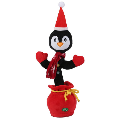 Dancing Christmas Plush Toy with Music, Lights & Recording