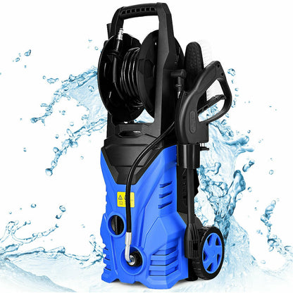 1800W 2030PSI Electric Pressure Washer Cleaner with Hose Reel