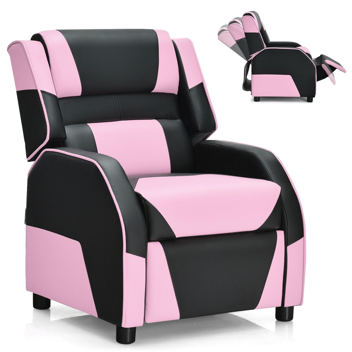 Kids Gaming Recliner with Headrest and Footrest