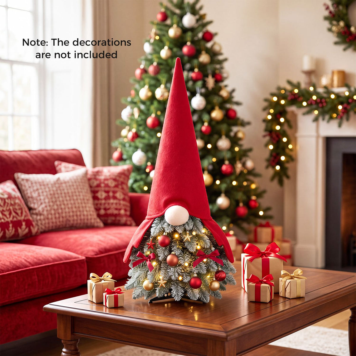2 Pack 2.5 FT Pre-Lit Mini Tabletop Artificial Christmas Tree