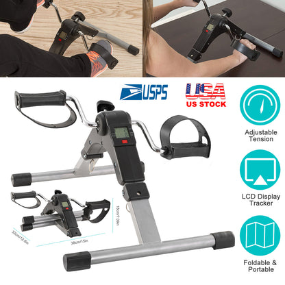 Mini Pedal Exerciser with LCD Display - Foldable