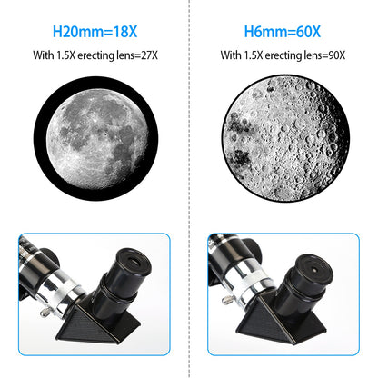 Astronomical Telescope 90X with Tripod for Kids & Beginners