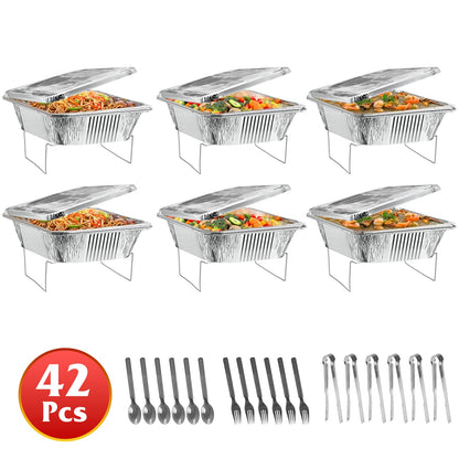 Disposable Chafing Dish Buffet Set - 42 Piece Complete Kit