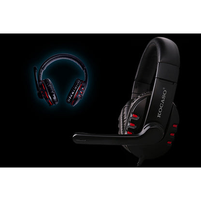 Dynamic Stereo Headphones with Adjustable Mic - Red
