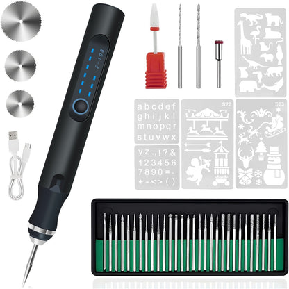 Electric Engraving Pen with 33 Bits & 3 Speed Settings
