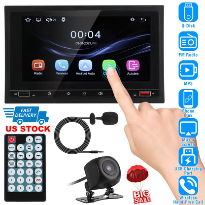 7 Inch Touchscreen Car MP5 Player with Bluetooth & Rear Camera