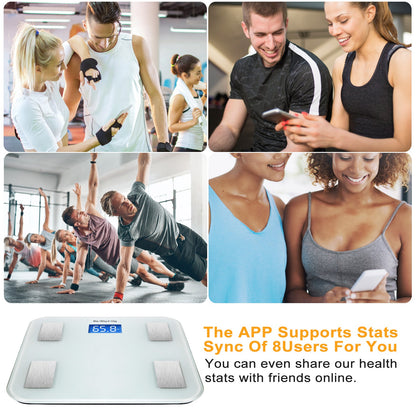 Smart Body Composition Scale with App & 8 Health Metrics