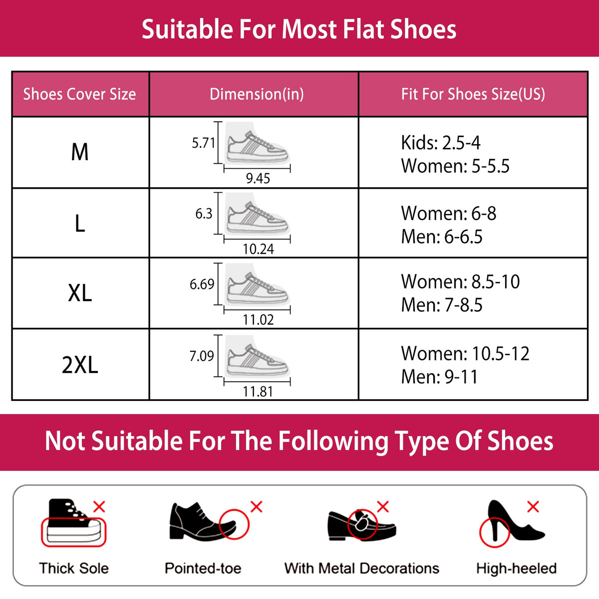 Waterproof Shoe Covers Reusable