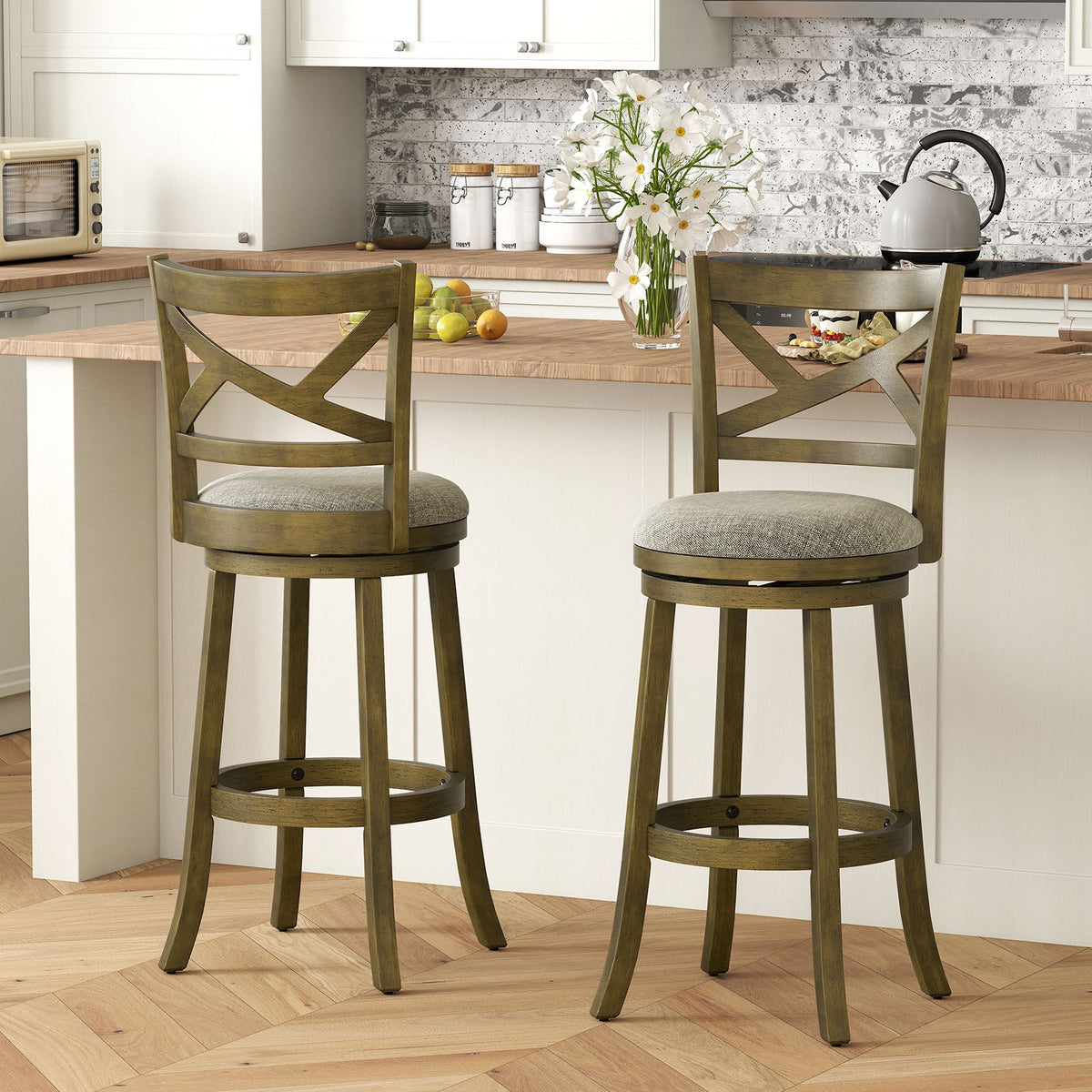 End Table with Charging Station USB Ports Outlets and Flip Top