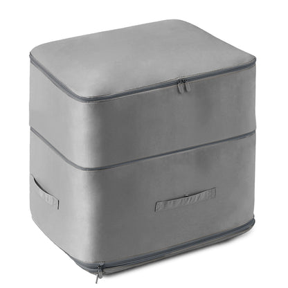 Foldable Storage Bag for Comforters and Bedding with Compression