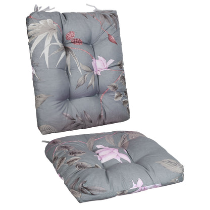 Rocking Chair Cushion Set with Non-Slip Ties - 2 Piece