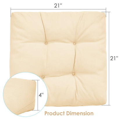 21x21 Inch Patio Chair Seat Cushion Pads - Indoor & Outdoor