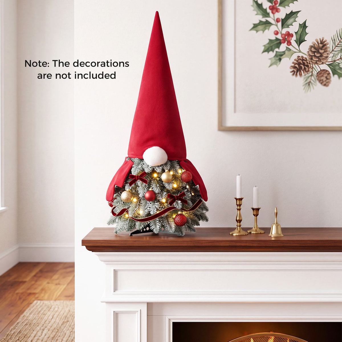 2 Pack 2.5 FT Pre-Lit Mini Tabletop Artificial Christmas Tree