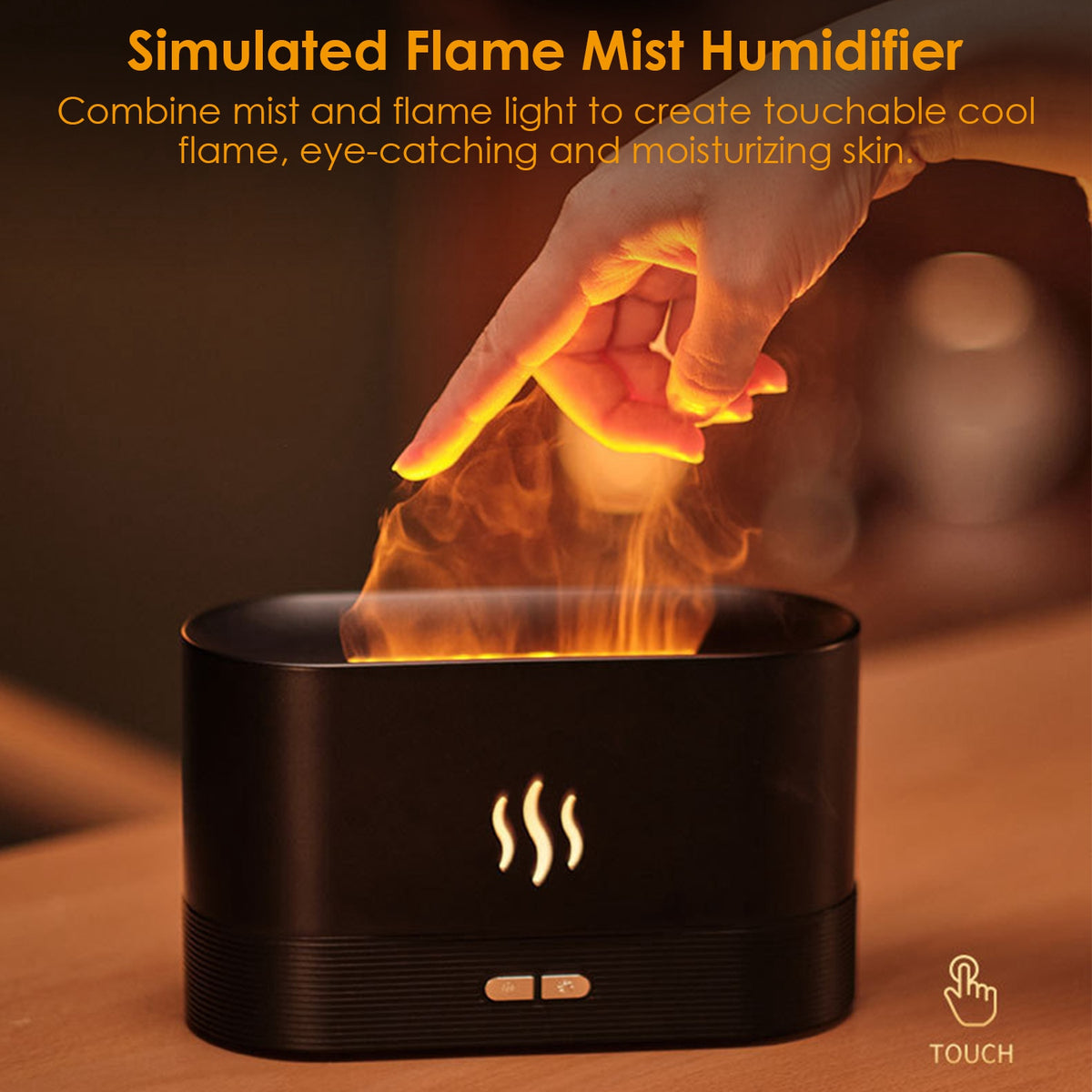 3D Flame Air Aroma Humidifier