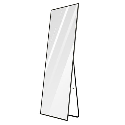 Full Length Mirror 67x25.6in Aluminum Alloy Wall Mirror Free Standing Floor Mirror Hanging Leaning Against Wall for Dressing Bedroom Living Room